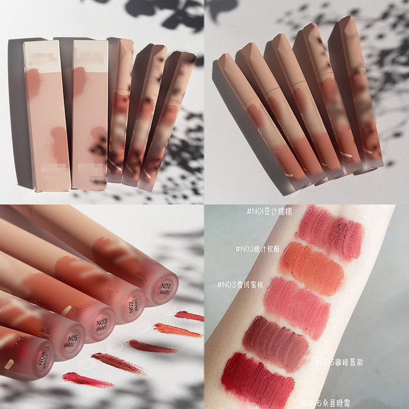 翠黛工厂定制雾面慕斯唇泥哑光持久显色不掉色滋润型唇釉OEM加工