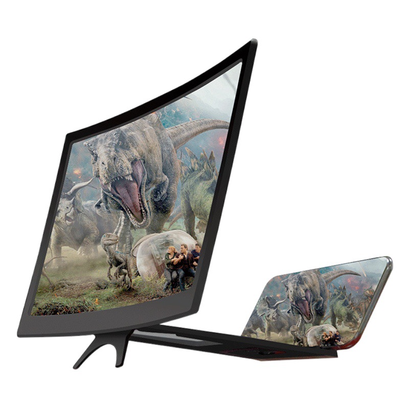 12 pulgadas 14 pulgadas L6 pantalla curva amplificador de pantalla de teléfono móvil video HD lupa soporte de escritorio creativo transfronterizo
