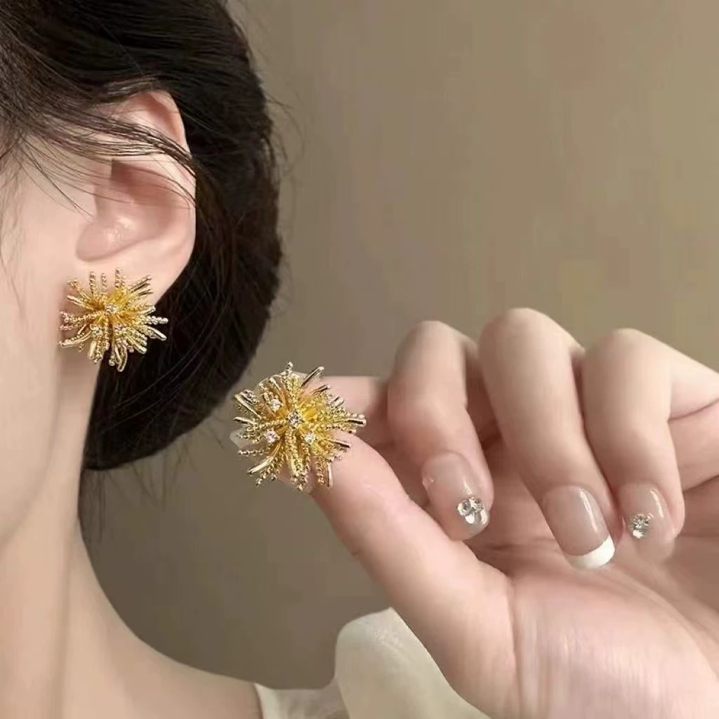 Держатель для сигарет с цирконами, универсальные милые серьги