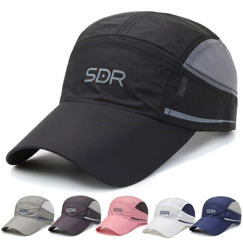 Summer Men's Baseball Light and Thin Mesh Sunshade Running Quick Drying Outdoor Duck Tongue Hat_voghion.com