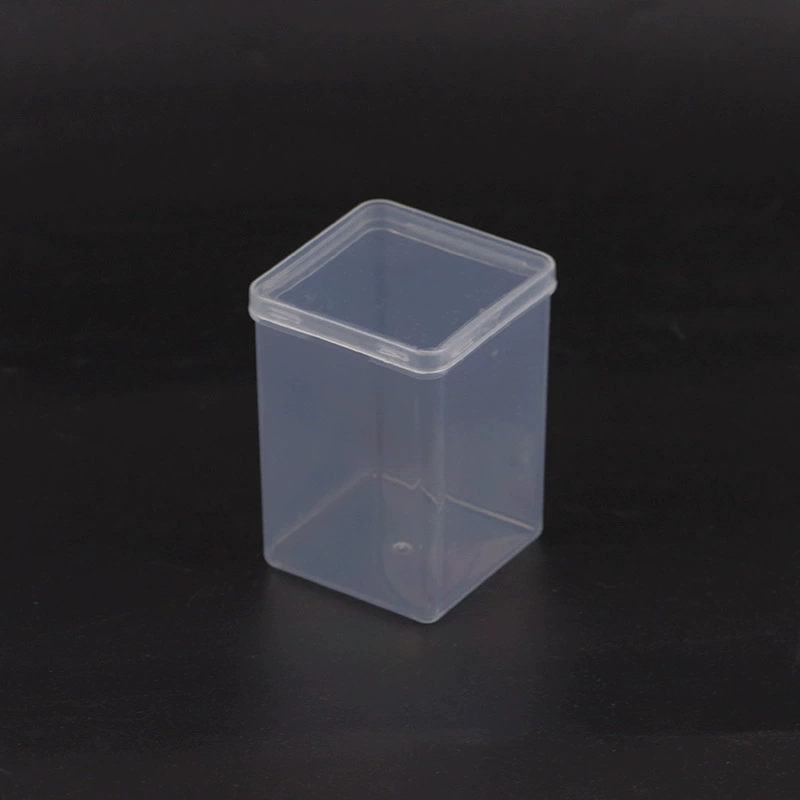 Manicure Storage Box, 5-Compartment Clear Plastic Case with Lash & Brush Set, Small