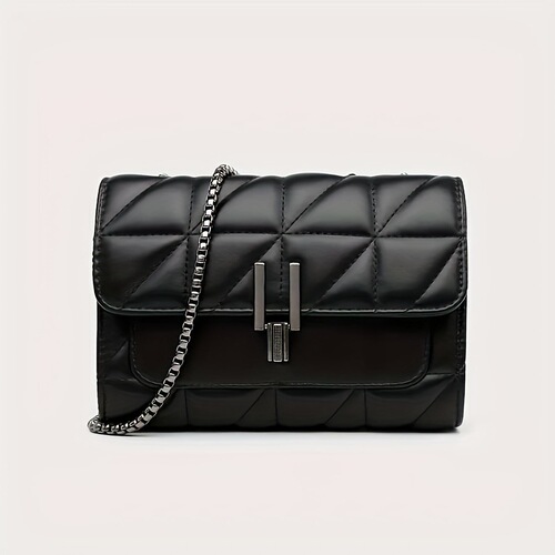 Cross-border hit women's fashion chain belt quilted women's chain shoulder cross-body bag all-matching h100
