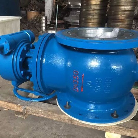 厂家直销 DYQ340F 上装式法兰偏心半球阀 供应水电污水项目