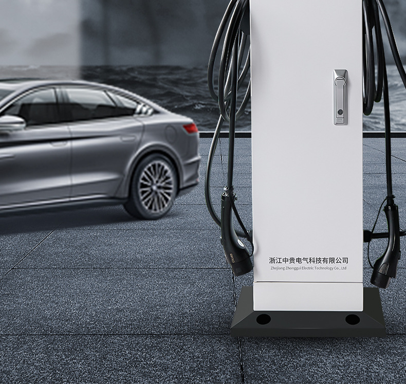 Customized New Energy Electric Vehicle Charging Pile Double Gun Ac 14Kw Vertical Home/Commercial 32A Scan Code Swipe Card