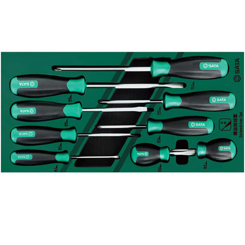 SATA 09913A Juego de destornilladores de 9 piezas