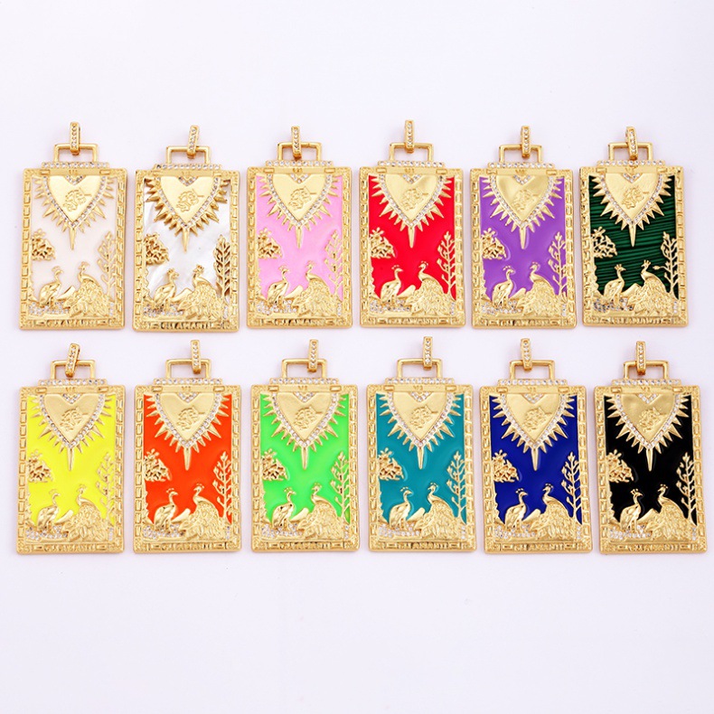 6g Weight Pendant Jewelry Making Type 15*30mm Jewelry Making Size Zircon Inlay Material DIY Jewelry Accessories Classification Hole 3~3.9mm Hole Size 1 Piece Quantity Copper Material Card Pattern Inlay Design Simple Style Style 1 Piece 15*30mm Hole 3~3.9mm Copper Zircon Card Pendant 4