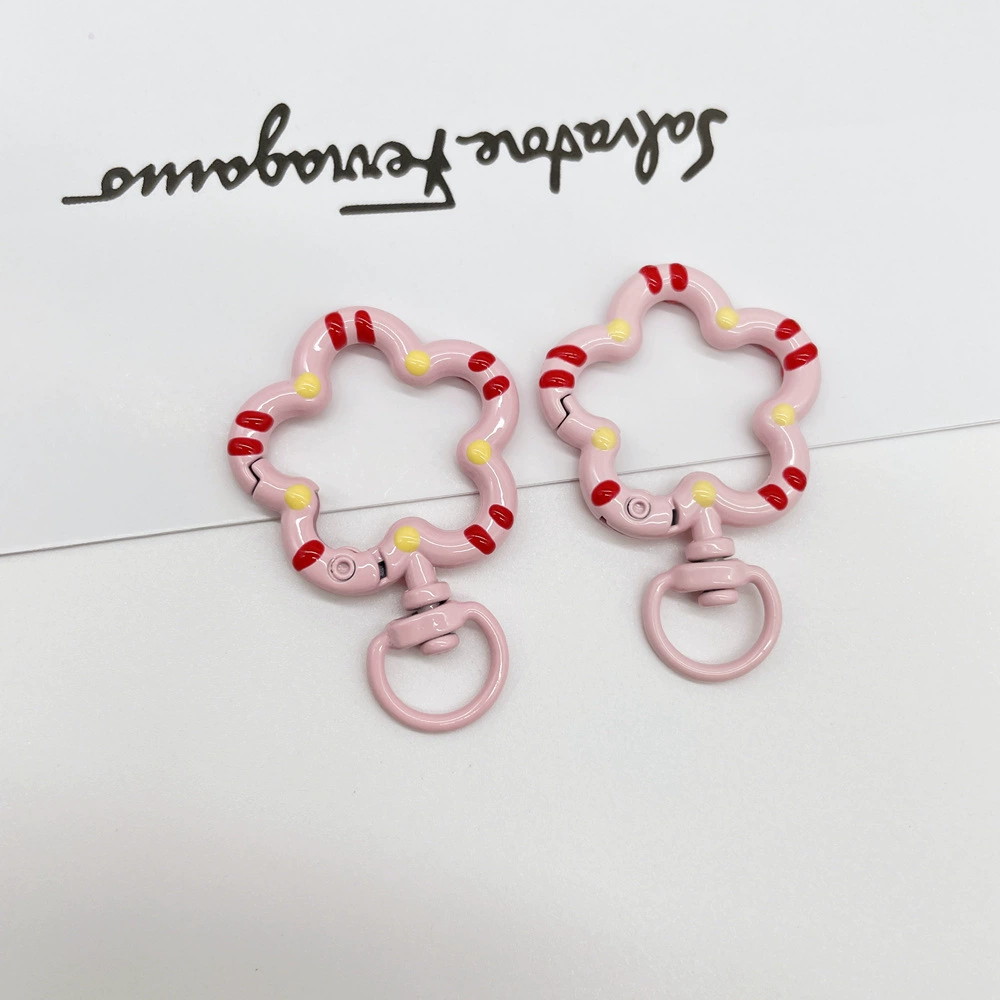 Universal keychain flower-shaped, accessories, flowered, DIY