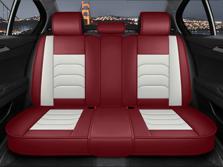 Cross-border foreign trade Four Seasons universal car seat cushion seat cover new car Napa leather perforated leather fully surrounded seat cushion