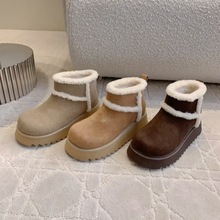 高品质2024冬季澳洲羊皮毛一体雪地靴女加厚保暖运动棉鞋毛毛鞋潮