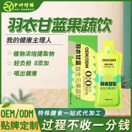 贴牌代工特膳益生元膳食纤维植物饮代餐液体沙拉羽衣甘蓝果蔬OEM
