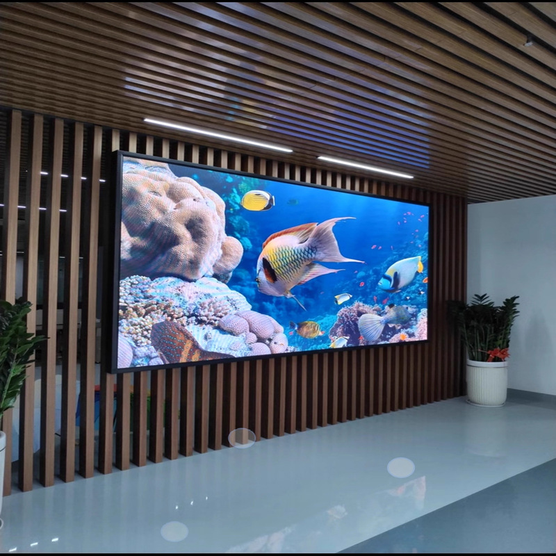 フルカラー LED ディスプレイ屋内会議室展示ホール HD ステージライブブロードキャスト広告電子大画面|undefined