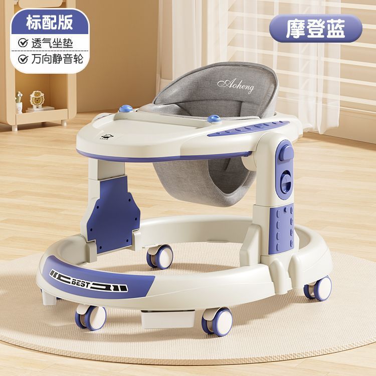 Caminante anti-vuelco bebé empuje manual tres en uno bebé niño caminar multifuncional