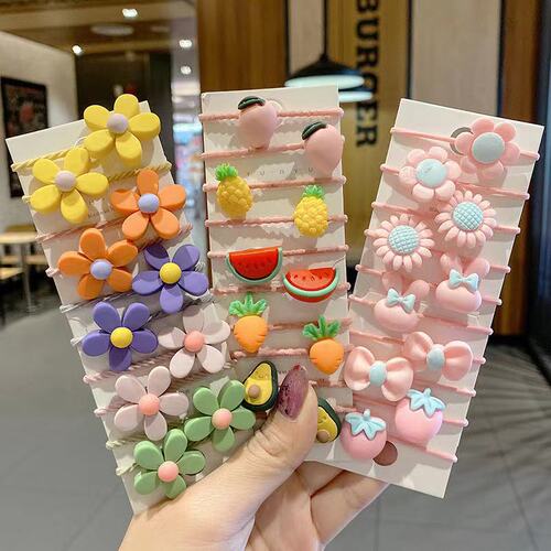 New Korean version of children's cartoon rubber band does not hurt the hair band for girls and babies, cute headband, little girl's hair accessories, hair tie