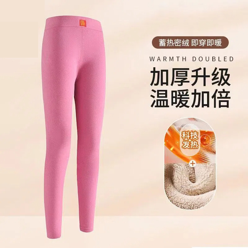 一件代发秋冬加厚驼绒保暖裤 高腰情侣驼绒裤大码保暖驼绒裤定制|undefined