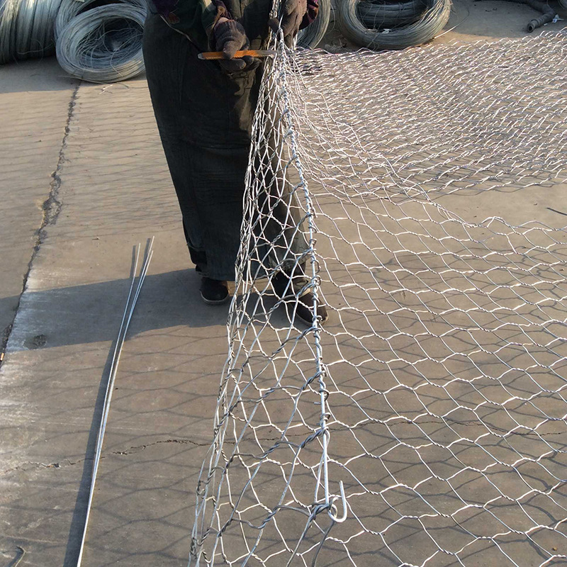 热销河道治理网5%铝锌合金钢丝石笼网防洪网高尔凡丝格宾网