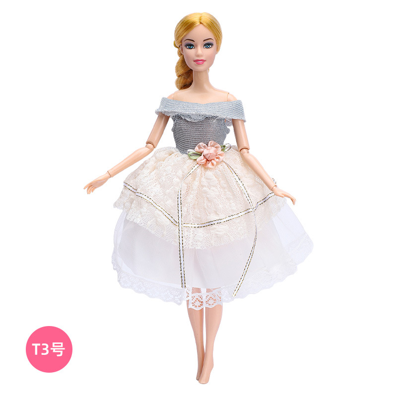 30cm Barbie muñeca ropa traje moda vestido princesa vestido encaje vestido niñas juguetes transfronterizos nuevo