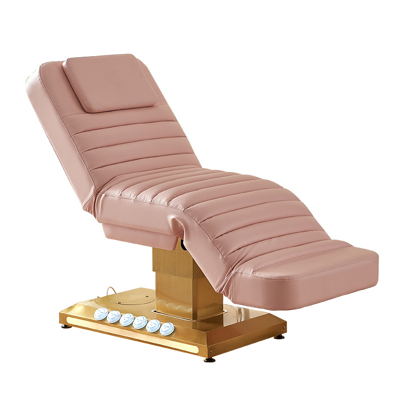 Cama de belleza eléctrica, cama de bordado, cama de examen, cama de belleza de pestañas ajustable, superficie de cama calentada, suave y cómoda, especial para salón de belleza