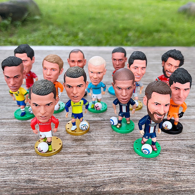 Jugador estrella Benzemahaland Vinicius C Ronaldo Messi Naymar Doll Mbappé Doll