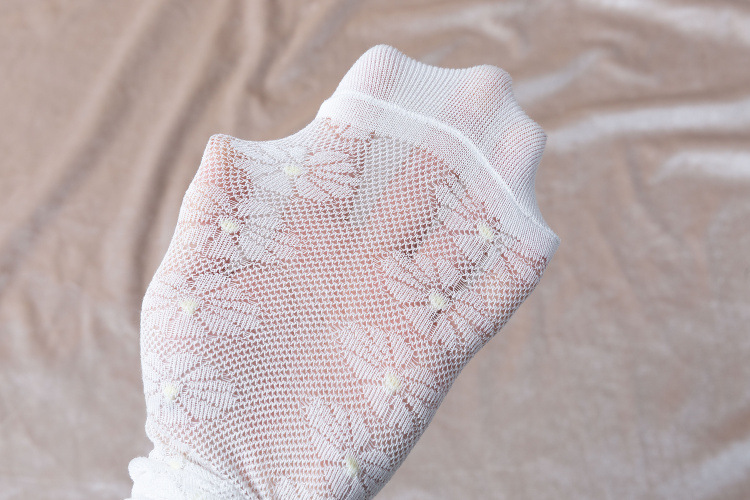 Floral lace socks NSFN49263