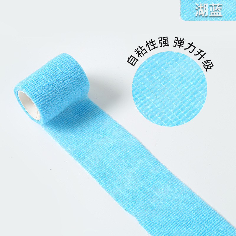 Fábrica al por mayor auto-adhesivo elástico dedo vendaje deportes cinta protectora de uñas no tejida auto-adhesivo dedo protección correa de rodilla