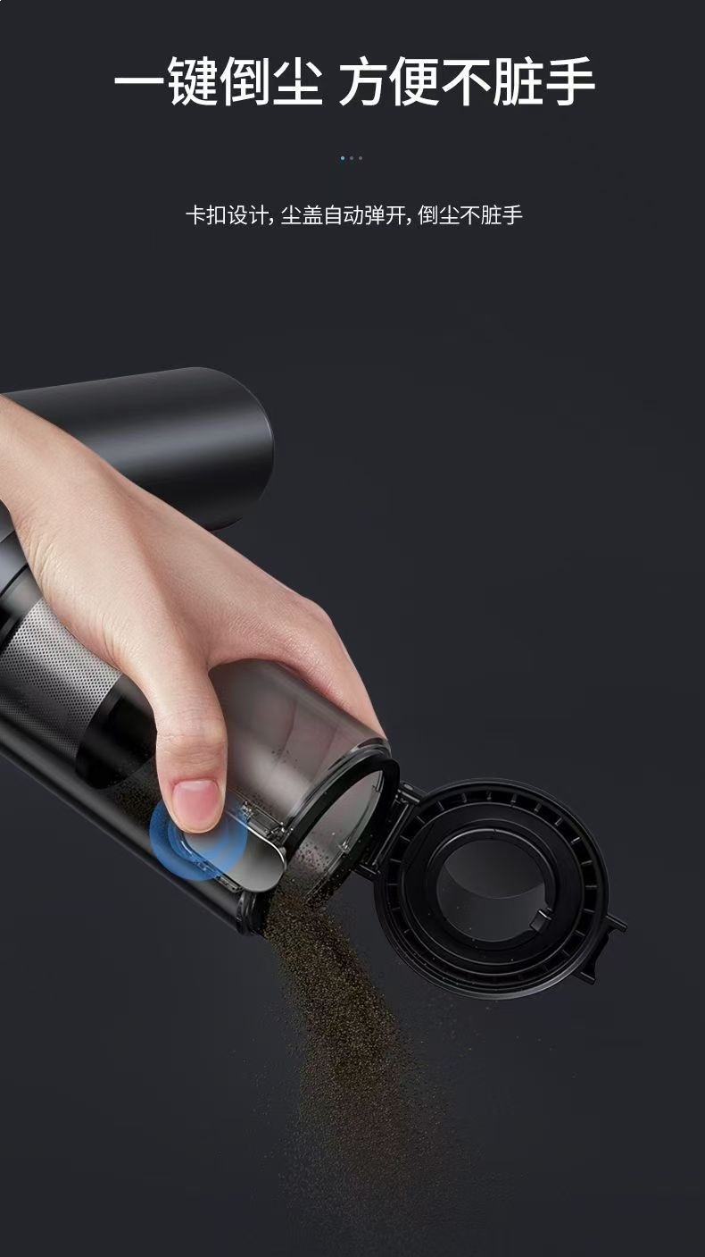 Aitotem M8Pro Second-Generation Car Vacuum Cleaner with Strong Suction, Wireless Handheld Vacuum Cleaner for Cars, Dual-Purpose Blowing and Suction