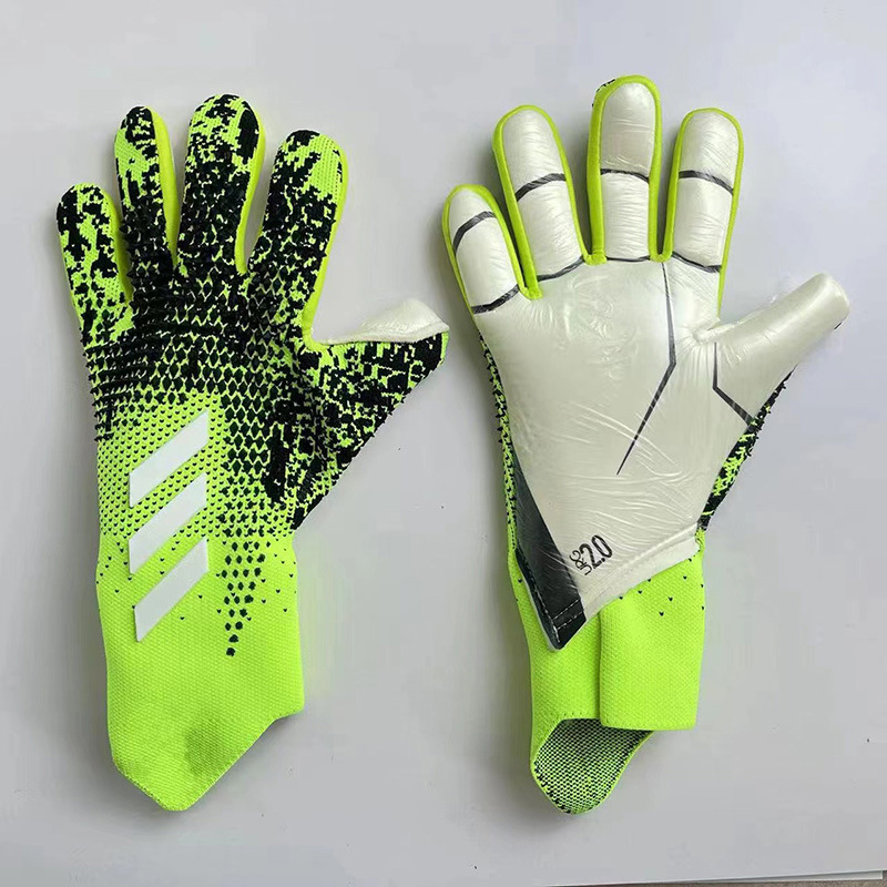 Guantes de fútbol dedo protector transpirable resistente al desgaste engrosada adultos niños deportes guantes portero fútbol portero guantes de portero