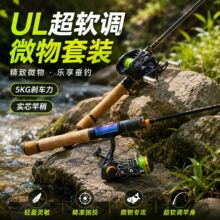 微物竿微物套装UL快调超软实芯竿稍马口竿微抛竿溪流杆弹射微物杆