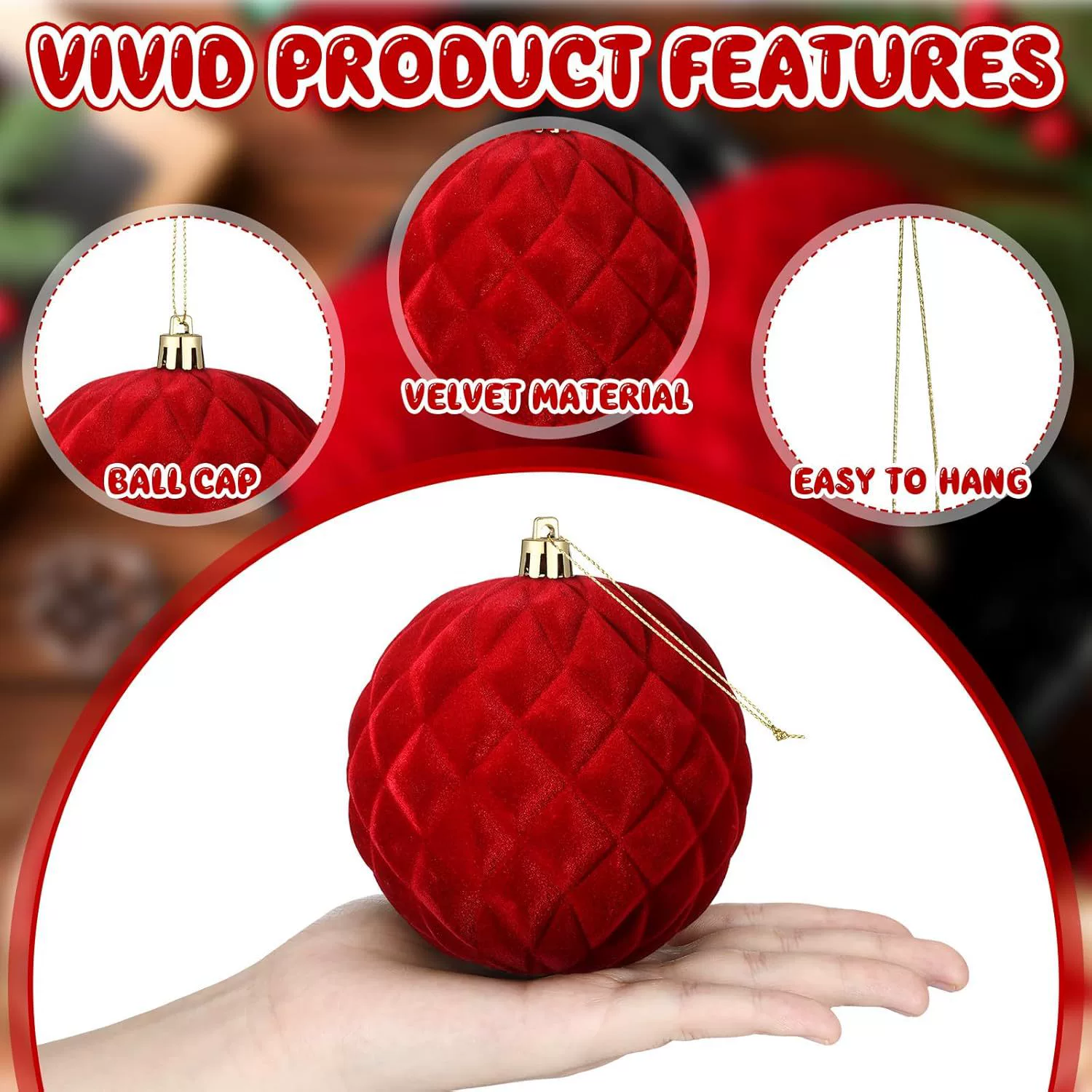 Christmas pendant, accessory, high-quality style