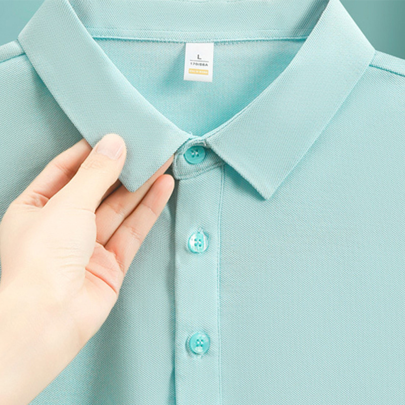 Summer New Solona Short-Sleeved Polo Shirt Custom Lapel Business Work Clothes for Men and Women Printed Logo Corporate Group Purchase