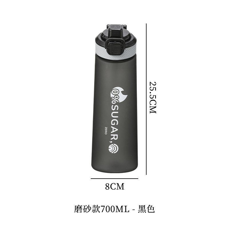 新款玩味环tritan香味杯0糖0卡萃香氛吸管双色渐变塑料水杯神器|undefined