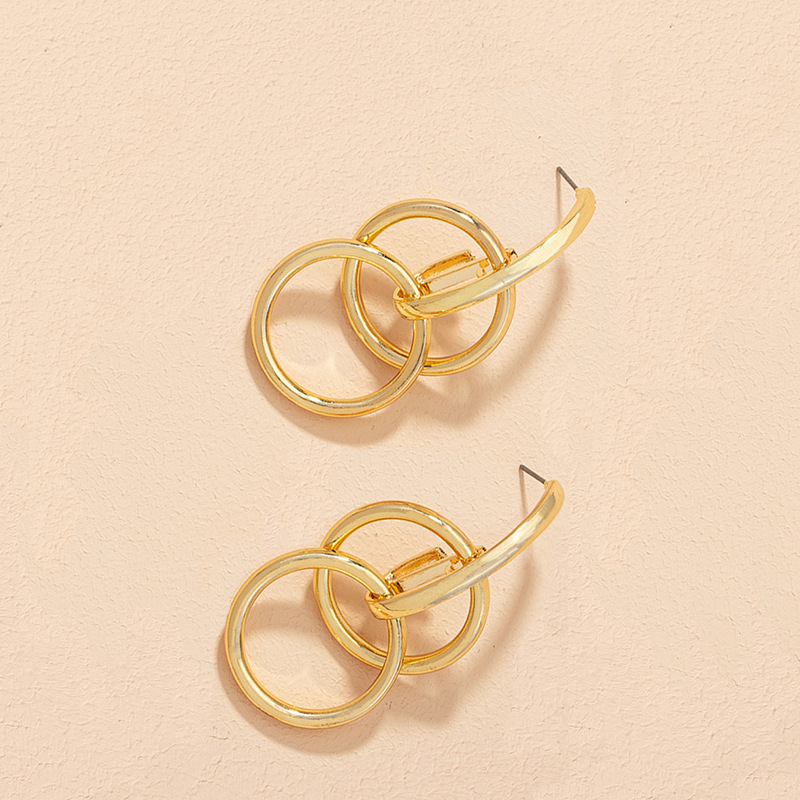 New Fashion Exaggerated Geometric Circle Earrings display picture 4