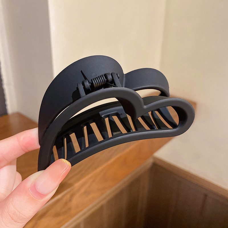 Pinza para el cabello en la parte posterior de la cabeza negra Clip de tiburón grande para mujer 2025 nuevo clip de agarre de sensación de alta calidad para el cabello, accesorio para el cabello, clip para la cabeza