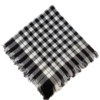 Plaid white black plaid 84*84cm