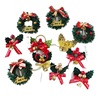 Wholesale Christmas Cake Decoration Plug -in Christmas Tree Circle Leaf Cake Account Dessert Table Building Plug -in