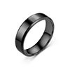 Accessory stainless steel, glossy jewelry, men's ring, simple and elegant design, 6mm