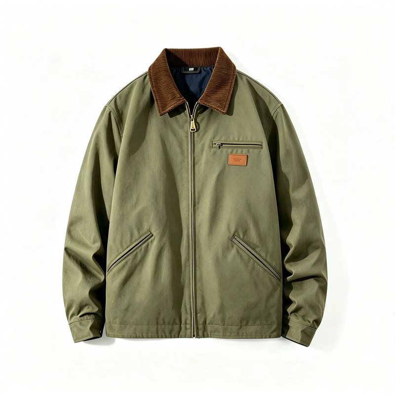 European and American Cross-Border Workwear Barn Jacket, Interstellar Detroit Style American Barn-Style Lapel Jacket for Men, Spring and Autumn