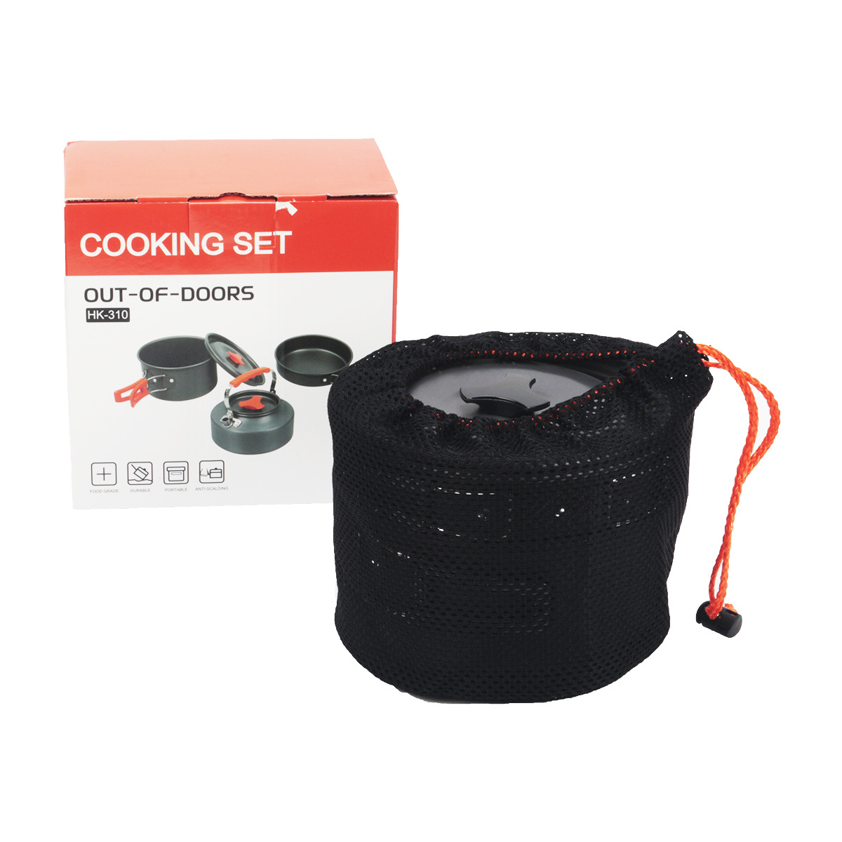 Nuovi accessori per esterni HK310 per pentola portatile da picnic per 2-3 persone con set combinato di teiera da 1L_voghion.com