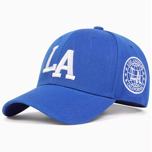 Cross-border unisex fashion casual 3D embroidered LA Duckbill Hat Outdoor Sun Protection Hard Top Hip-Hop Sun Hat