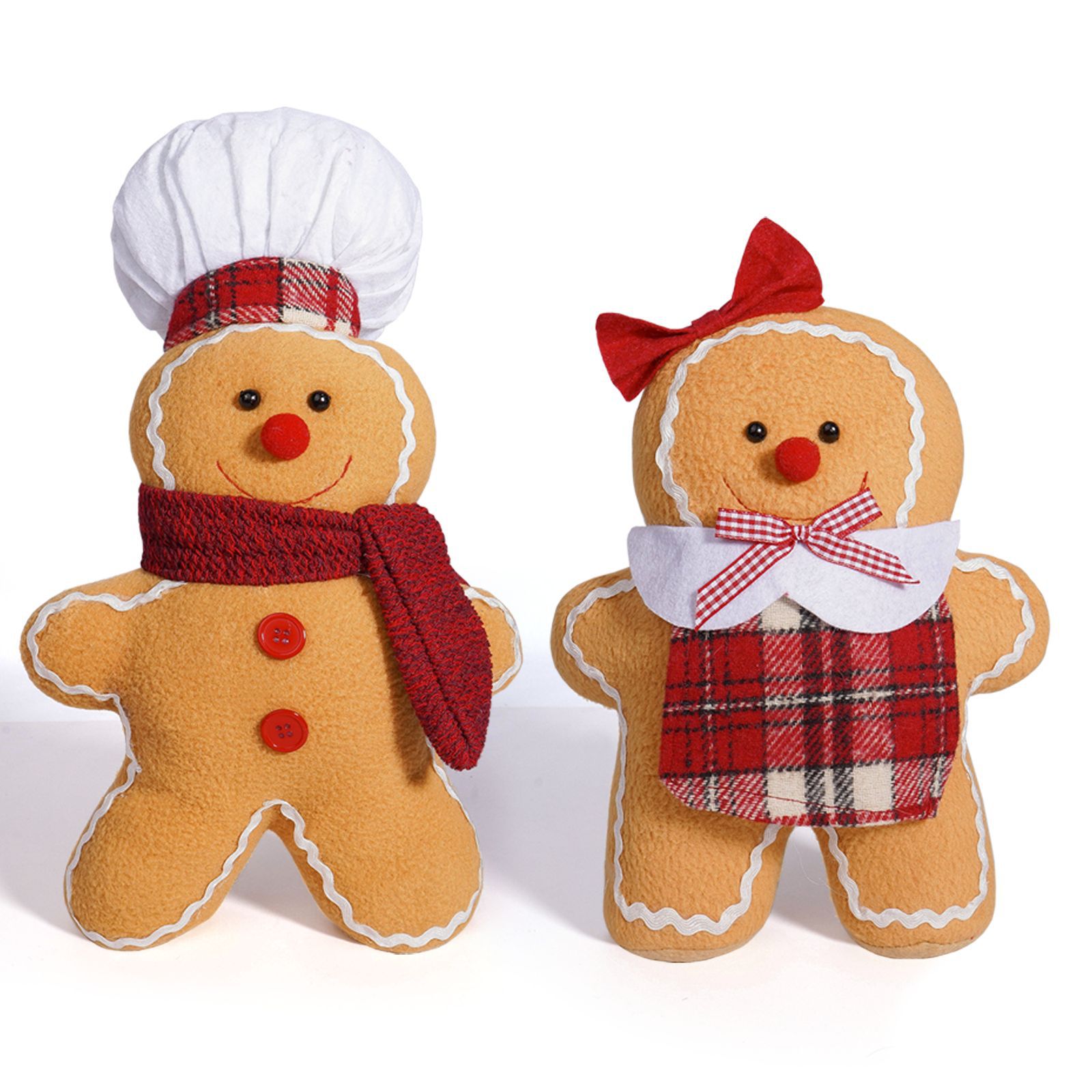 Navidad transfronteriza Gingerbread Doll Party Decoration Cartoon Decoration Navidad Bufandas Gingerbread Doll