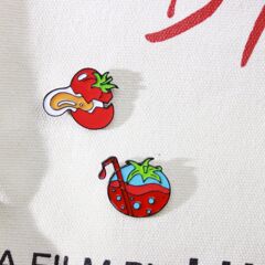 新款卡通可愛創意飲料徽章西紅柿 辣椒造型胸針合金滴油配飾別針
