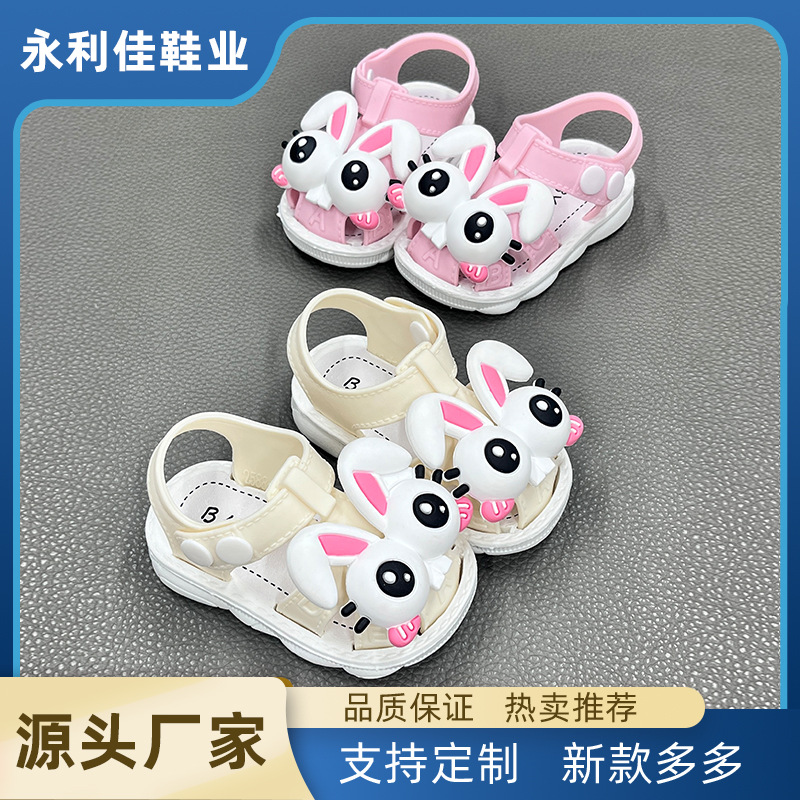 Zapatos de niñas sandalias de verano antideslizante con suela suave niñas pequeñas zapatos de bebés pequeños fabricantes de comercio electrónico