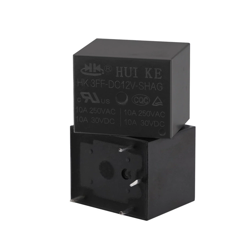 Реле 5-контактное 12В конверсионное, компактное 3FF, 10А/250ВА, 汇丰 Relay HK3FF-DC12V-SHG 5-пиновое