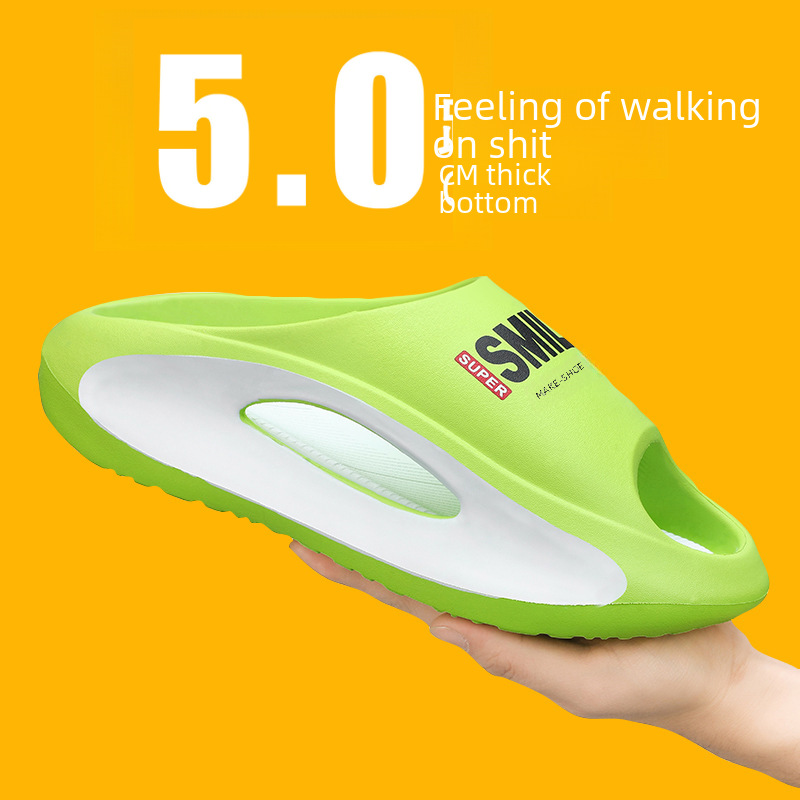 Stomping Comfort Summer Trendy Live Stream Casual Couple Soft Sole One-Piece Sports Fashion Chinese Style Slippers for Men Wholesale