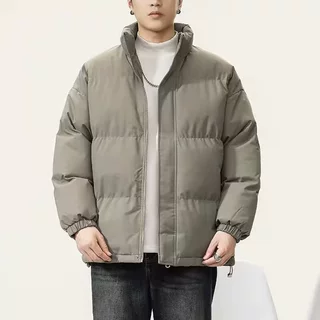 2025秋冬季新款棉服男女士防寒加厚棉袄情侣冬装外套男生纯色棉衣