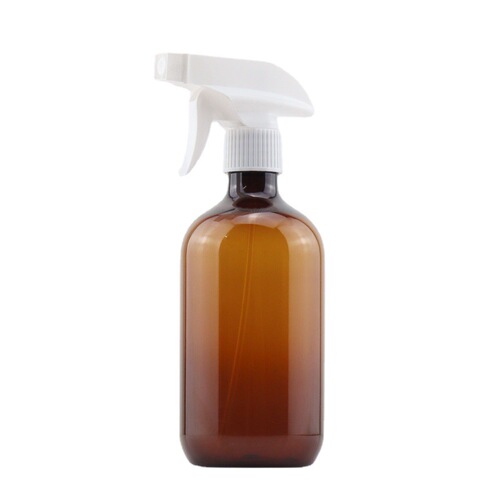 500ml plastic square gun spray bottle pet bottle green transparent gardening repackaged spray bottle alcohol disinfectant spray bottle