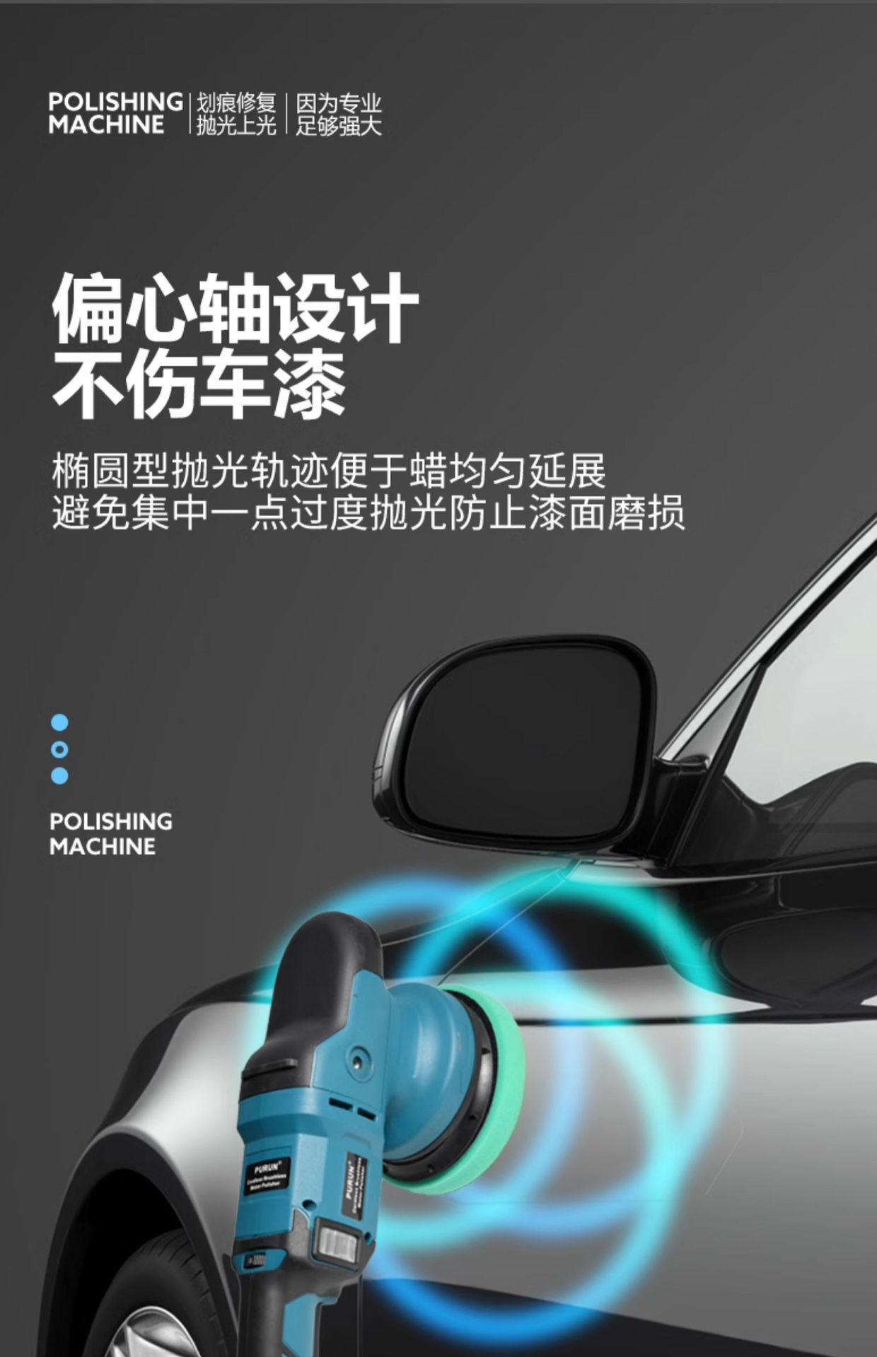 Wireless Da Electric Polishing and Waxing All-In-One Car Beauty Complete Set of Tools Paint Polishing Lithium Battery Small Wholesale