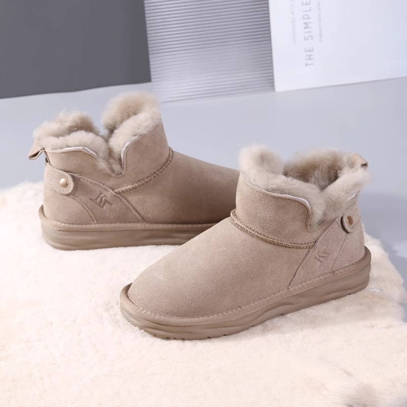 2023 Winter New Network Red Dicke Sohle Hoher Komfort Lässige Kurzarm-Martin-Stiefel mit Plüsch und warmer Isolierung_voghion.com