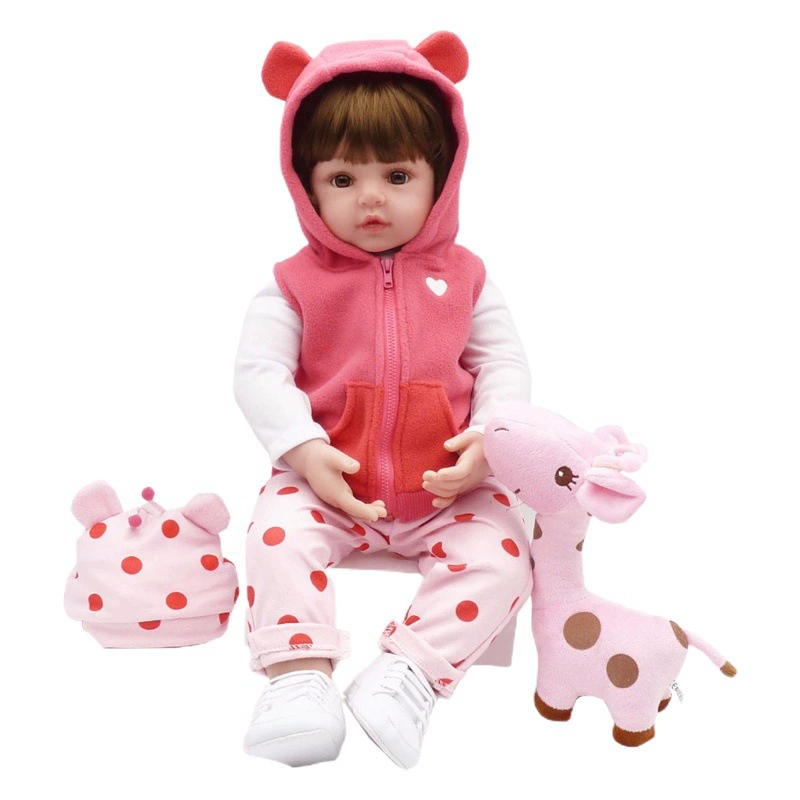 Производитель 19inch, 24inch Розовый жилет Xiaolu Reborn Baby Doll AliExpress желает трансграничный дропшиппинг
