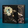 Metal retro sophisticated gift box, brass souvenir, jewelry for elementary school students, Chinese style