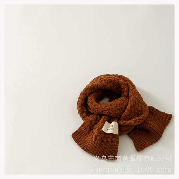 Caramel NONO stitched scarf